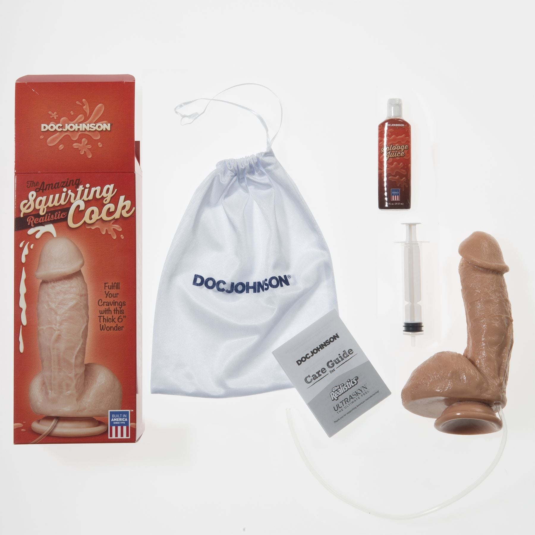 Фалоімітатор, що кінчає Doc Johnson The Amazing Squirting Realistic Cock