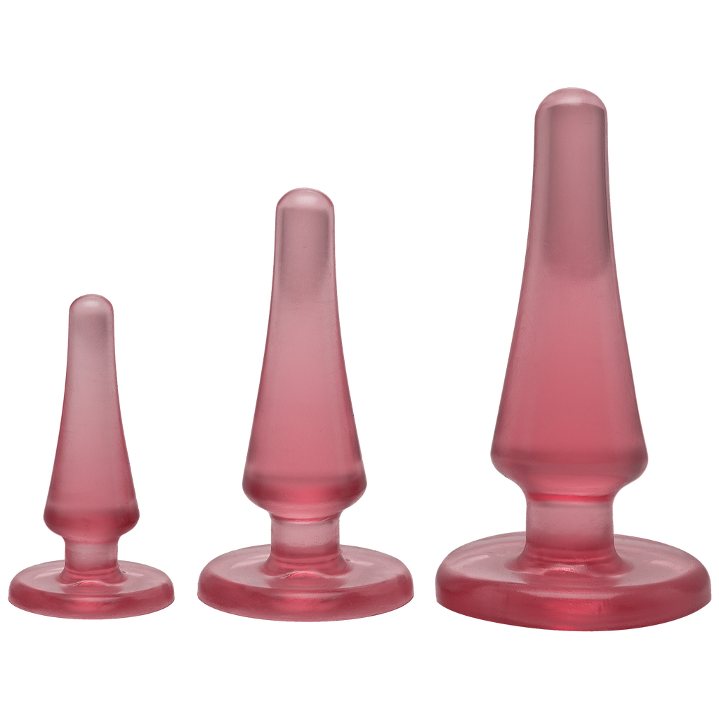 Набір анальних пробок Doc Johnson Crystal Jellies