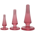 Набір анальних пробок Doc Johnson Crystal Jellies