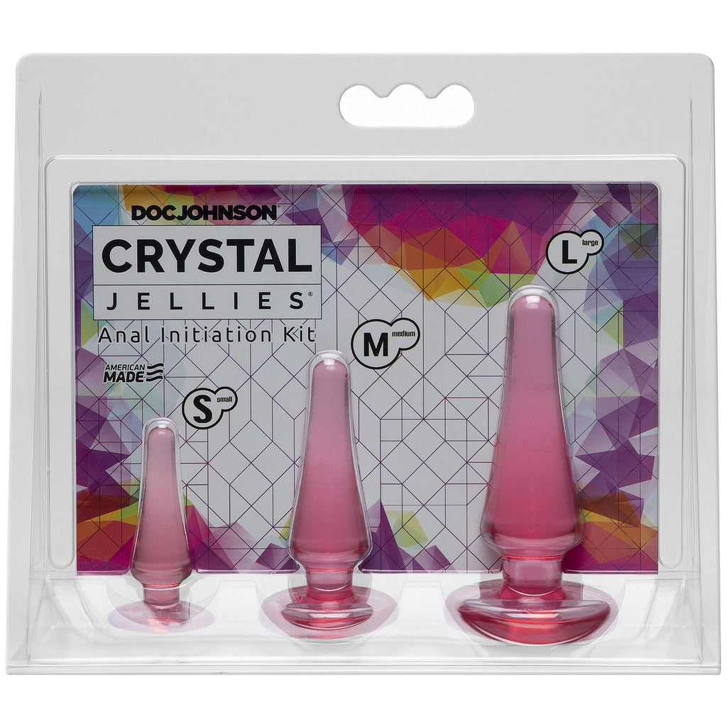 Набір анальних пробок Doc Johnson Crystal Jellies