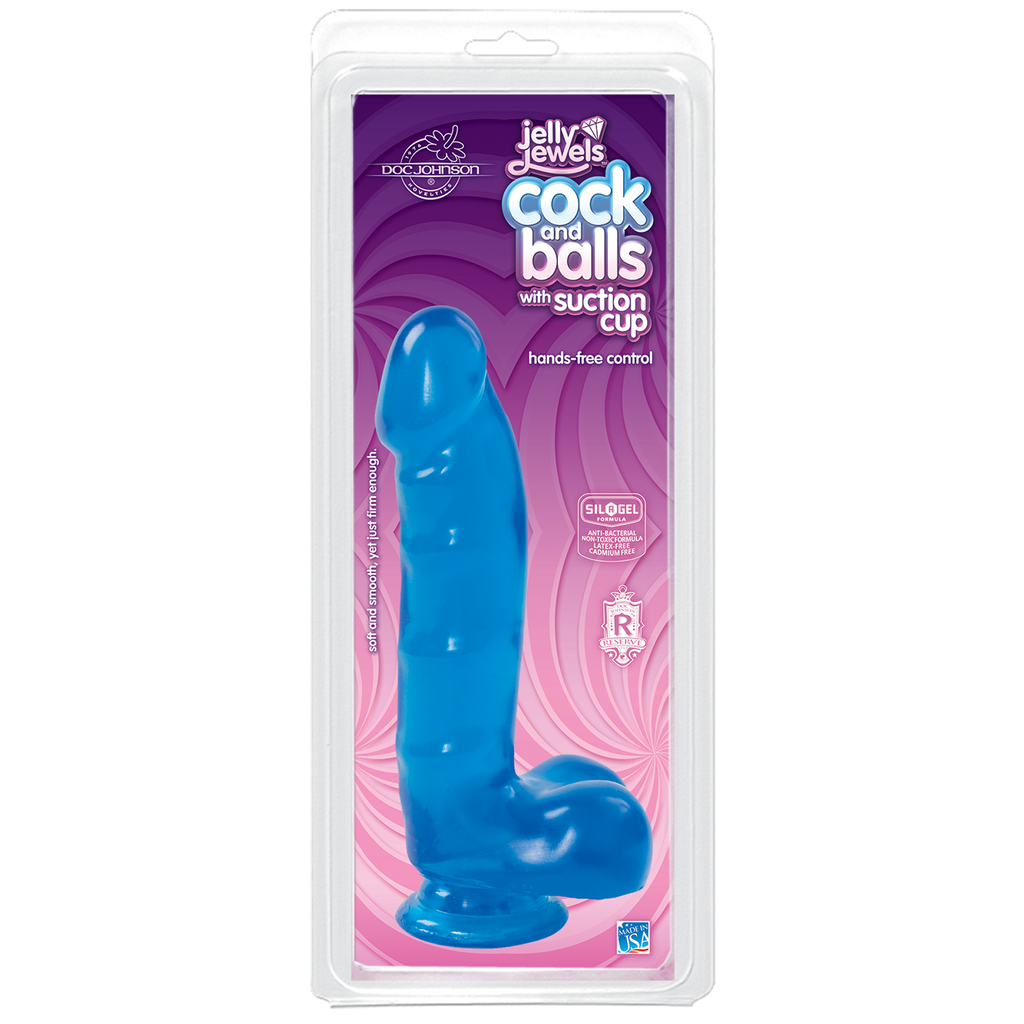 Фалоімітатор Doc Johnson Jelly Jewels Cock & Balls