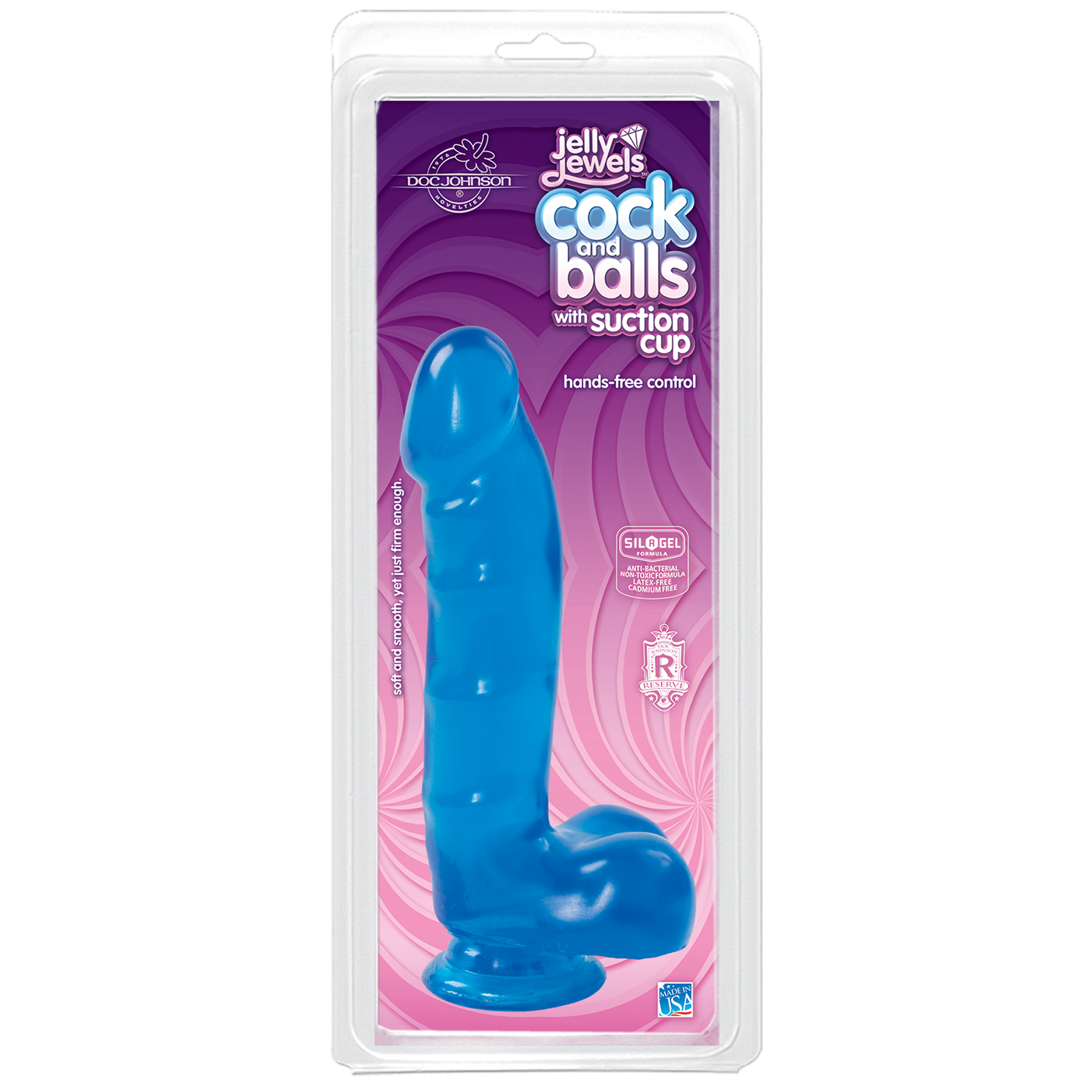 Фалоімітатор Doc Johnson Jelly Jewels Cock & Balls