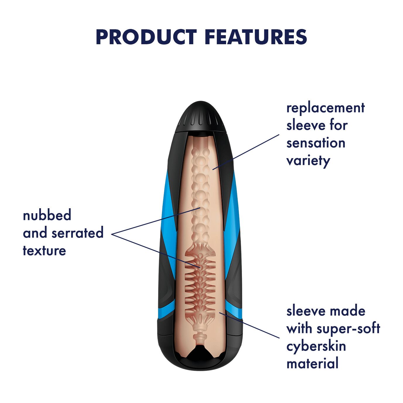 Запасний рукав-вставка для мастурбатора Satisfyer Men TORNADO BLISS