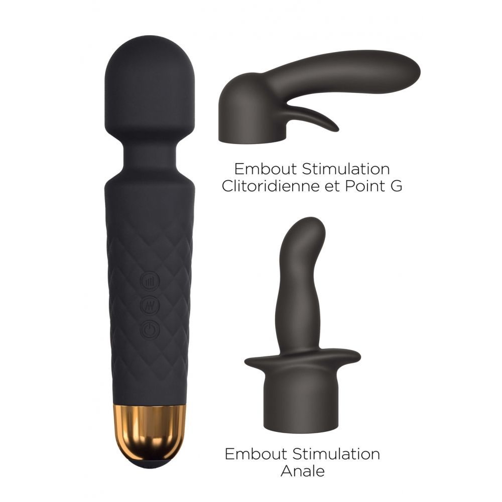 Мінівібромасажер Dorcel Kit Wanderful з насадками анальна і вагінальна