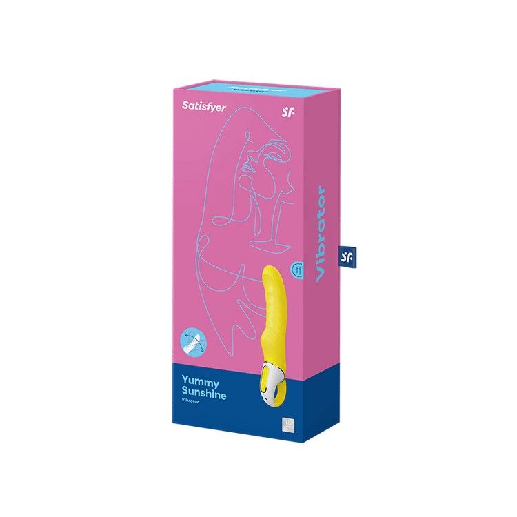 Потужний вібратор Satisfyer Vibes Yummy Sunshine з гнучким стовбуром і стимул. рельєфом