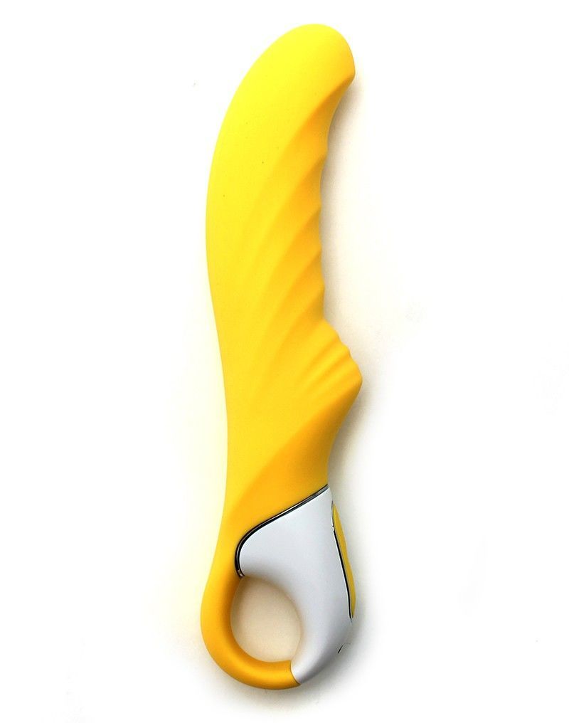 Потужний вібратор Satisfyer Vibes Yummy Sunshine з гнучким стовбуром і стимул. рельєфом