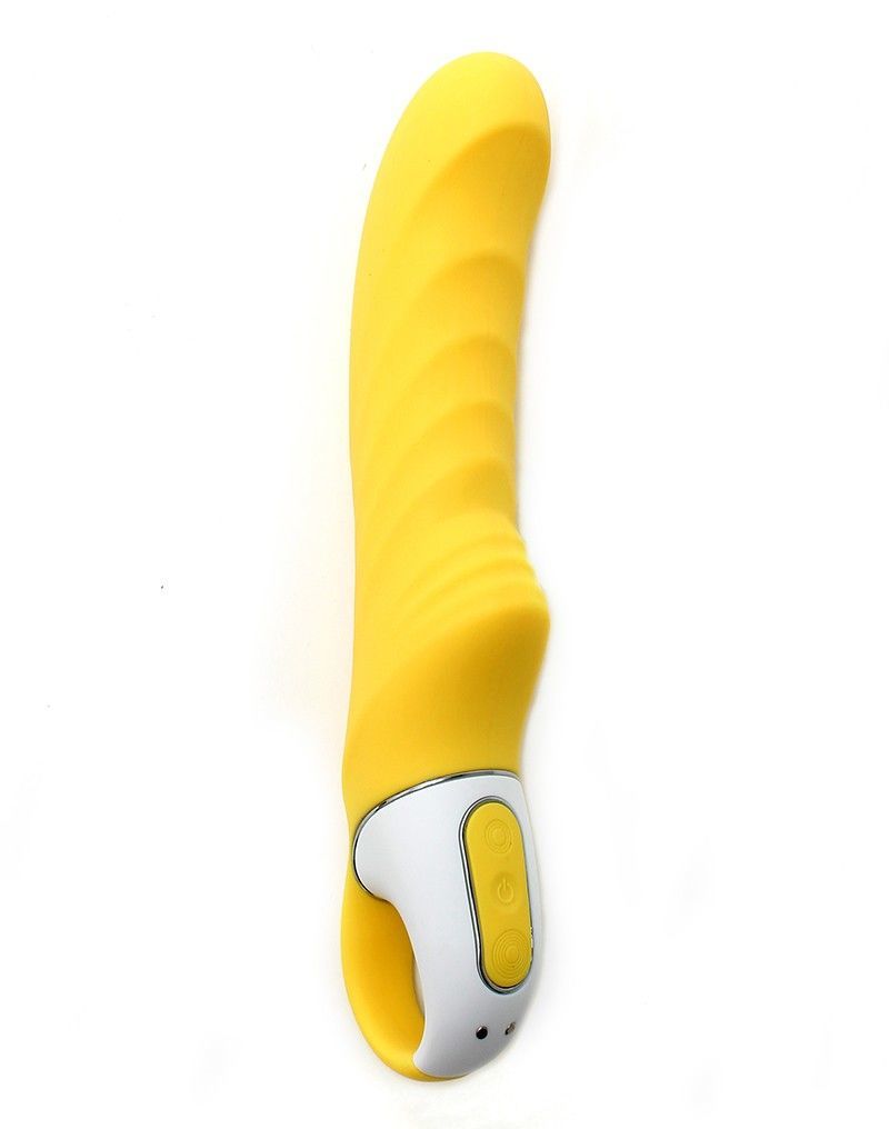 Потужний вібратор Satisfyer Vibes Yummy Sunshine з гнучким стовбуром і стимул. рельєфом