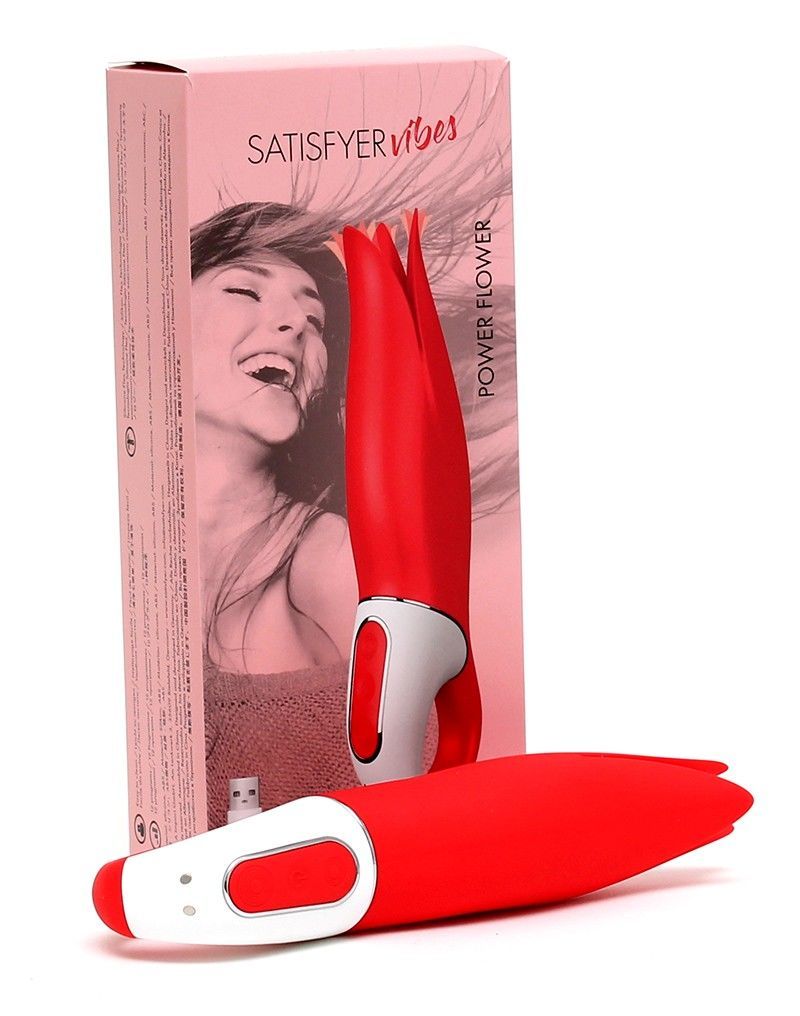 Потужний вібратор Satisfyer Vibes Flower Power з ніжними тремтливими пелюстками