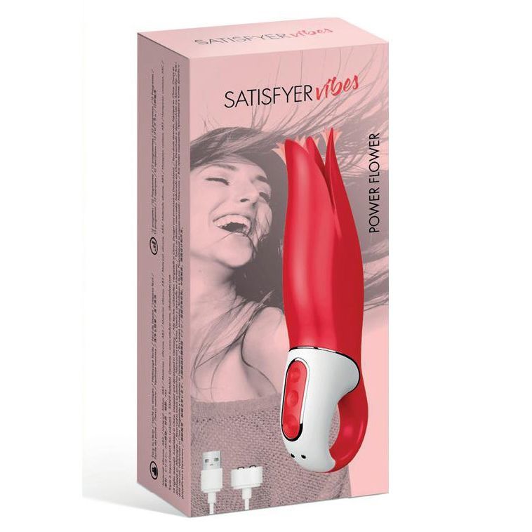 Потужний вібратор Satisfyer Vibes Flower Power з ніжними тремтливими пелюстками