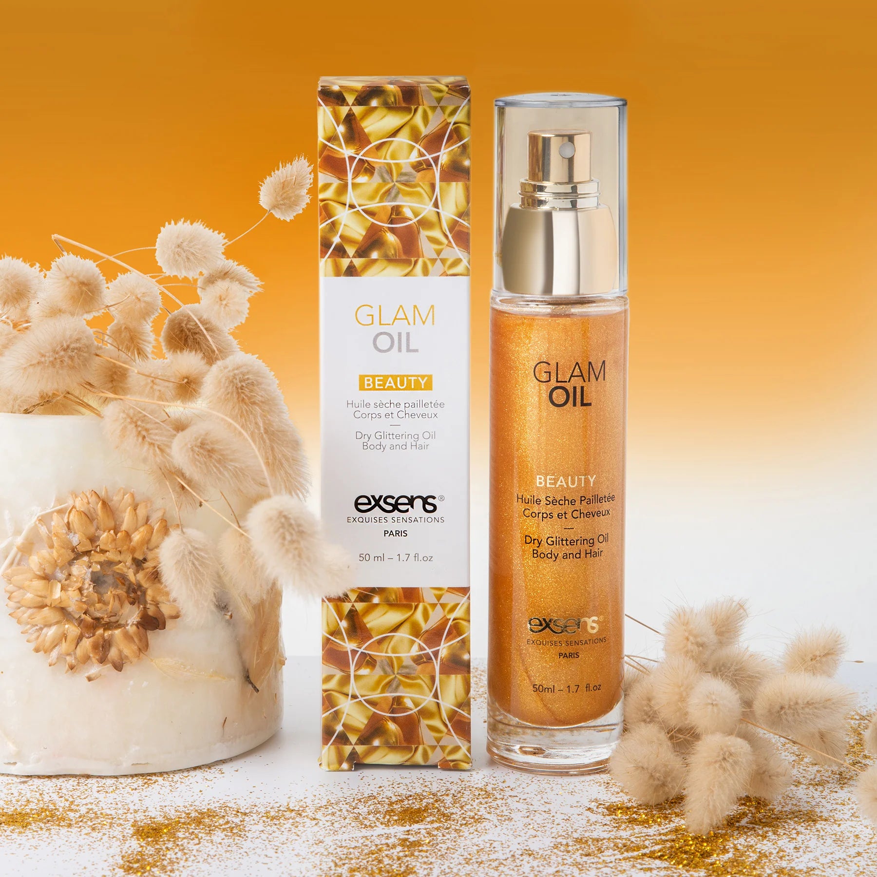 Олія для тіла з блиском EXSENS Glam Oil