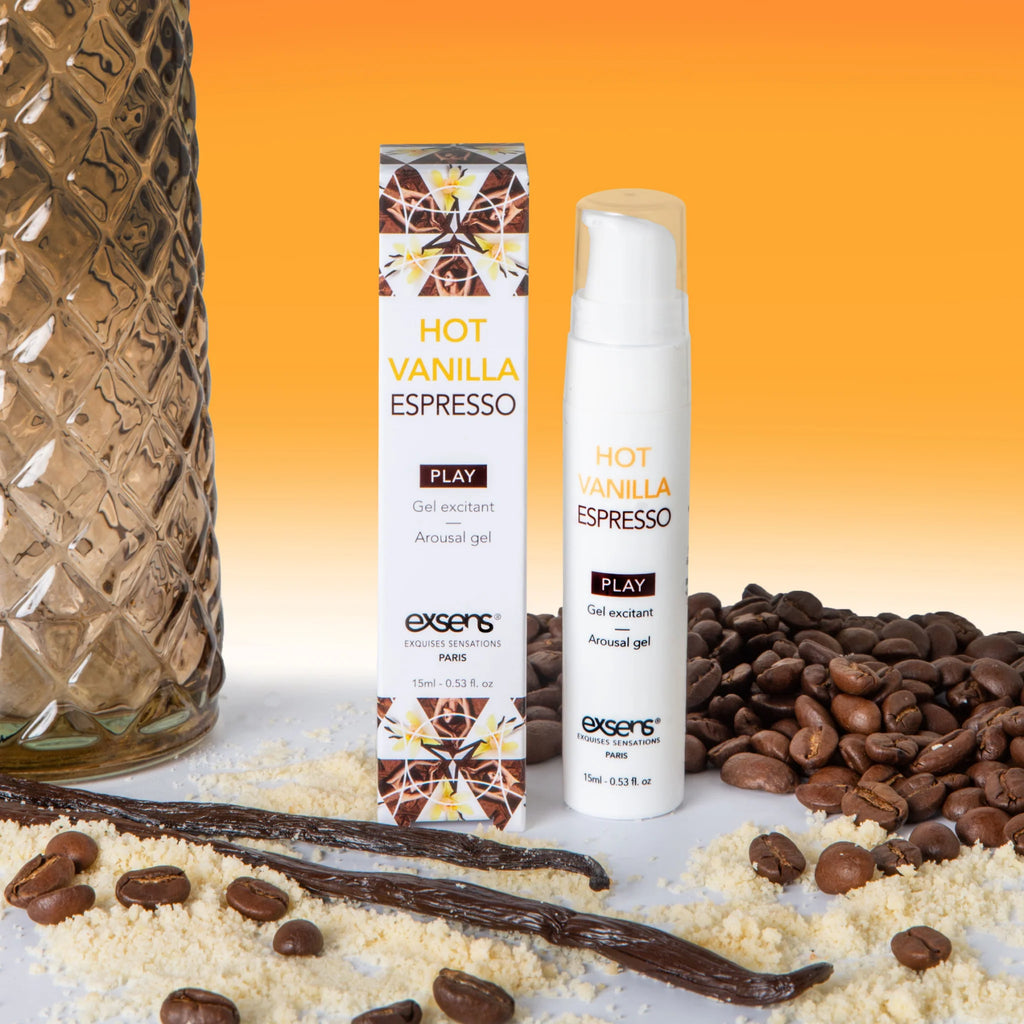 Стимулювальний гель EXSENS Kissable Hot Vanilla Espresso можна для поцілунків