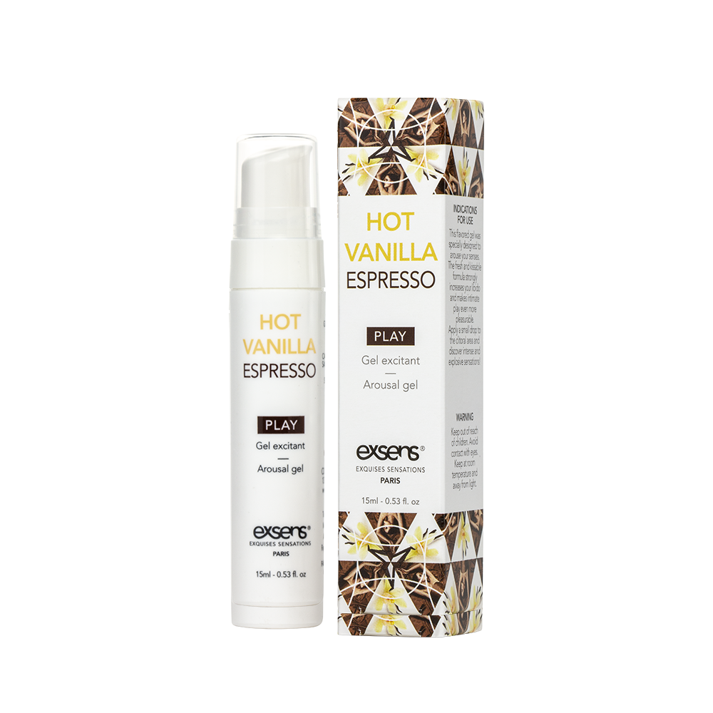 Стимулювальний гель EXSENS Kissable Hot Vanilla Espresso можна для поцілунків