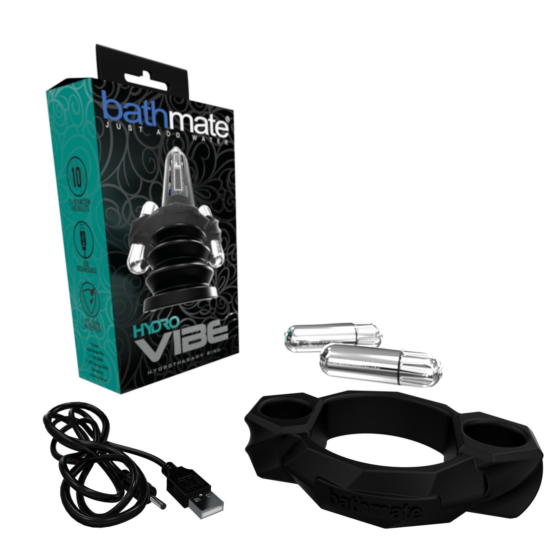 Комплект для вібротерапії з гідропомпою Bathmate Hydro Vibe