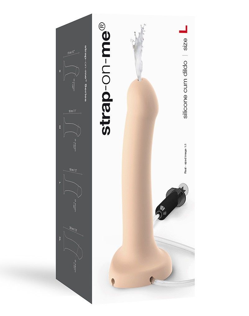 Фалоімітатор, що кінчає Strap-On-Me Dildo Cum Flesh