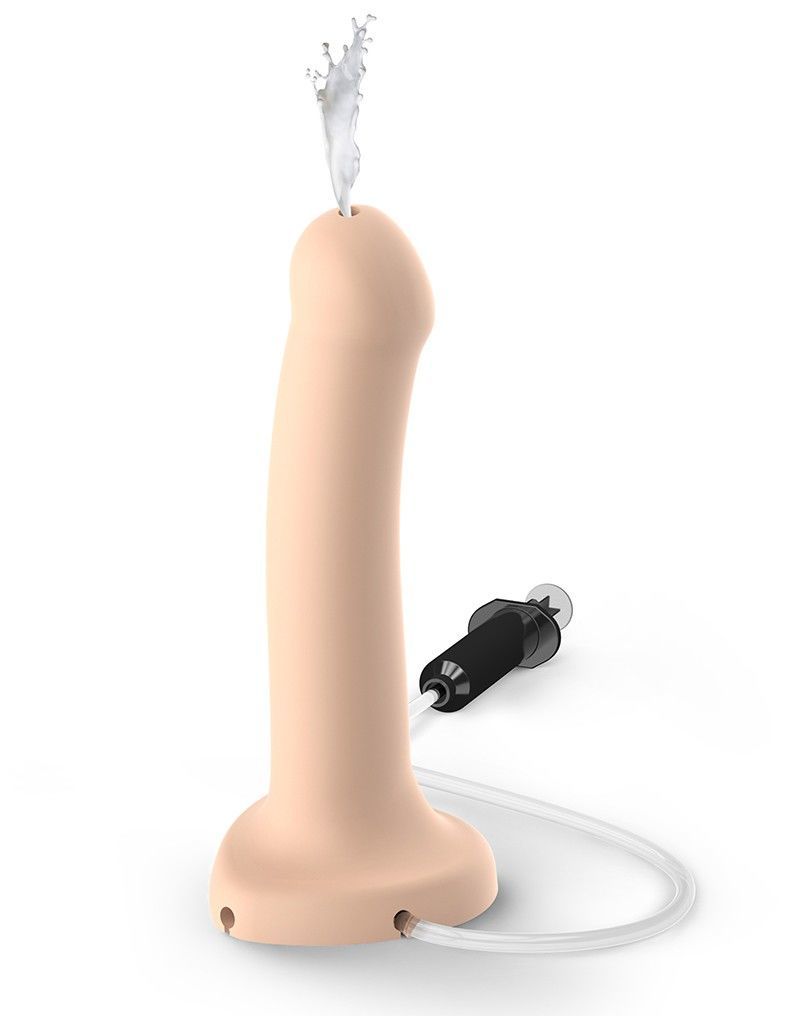 Фалоімітатор, що кінчає Strap-On-Me Dildo Cum Flesh