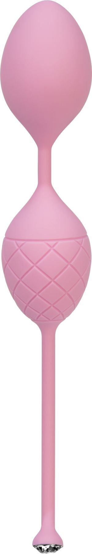 Розкішні вагінальні кульки PILLOW TALK Frisky Pink з кристалом