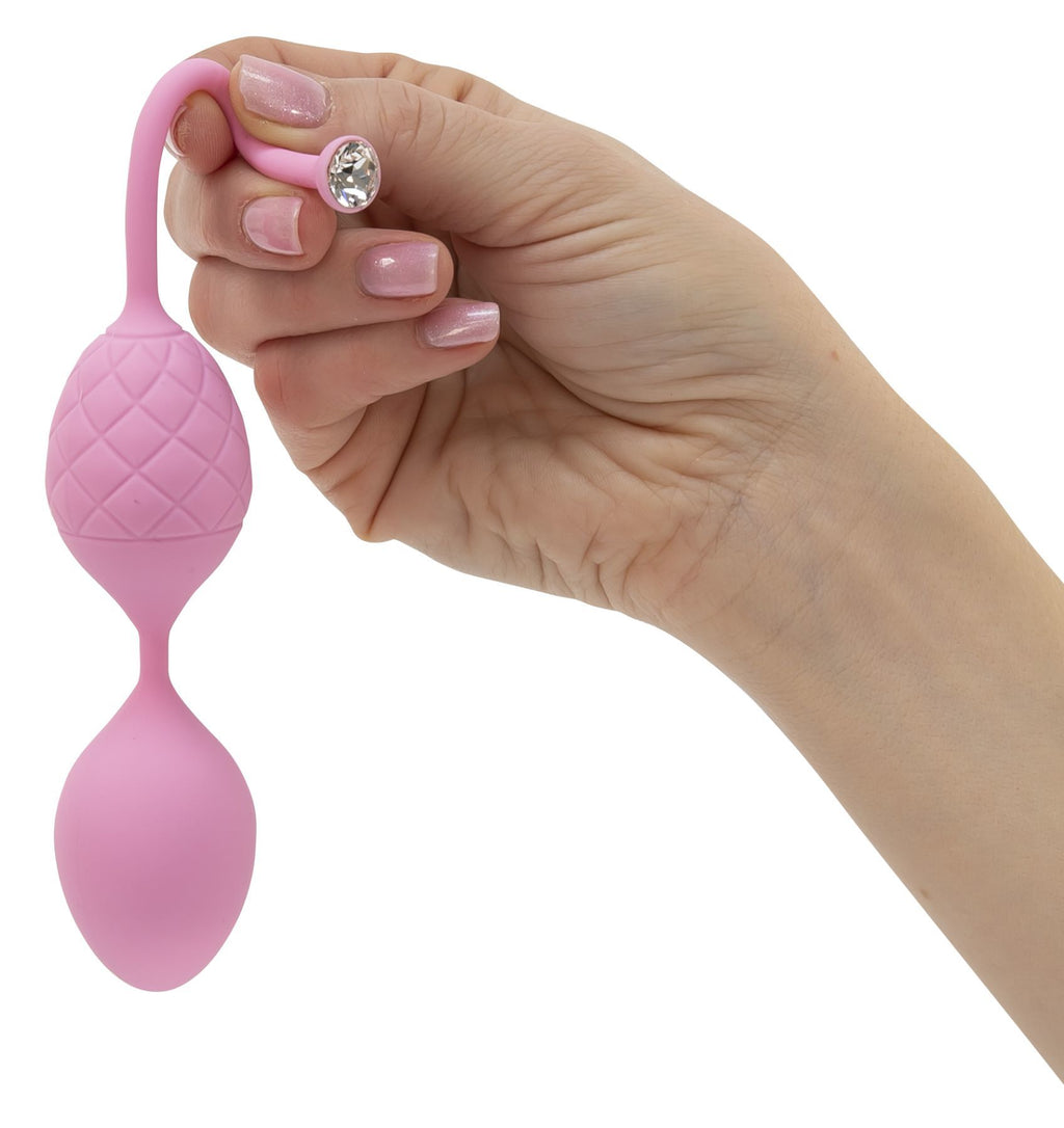 Розкішні вагінальні кульки PILLOW TALK Frisky Pink з кристалом