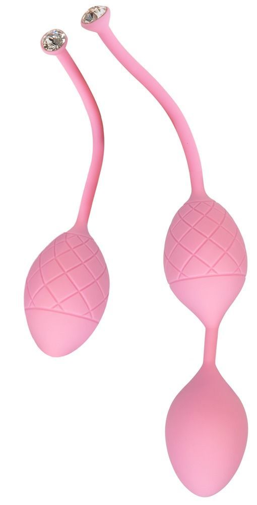 Розкішні вагінальні кульки PILLOW TALK Frisky Pink з кристалом