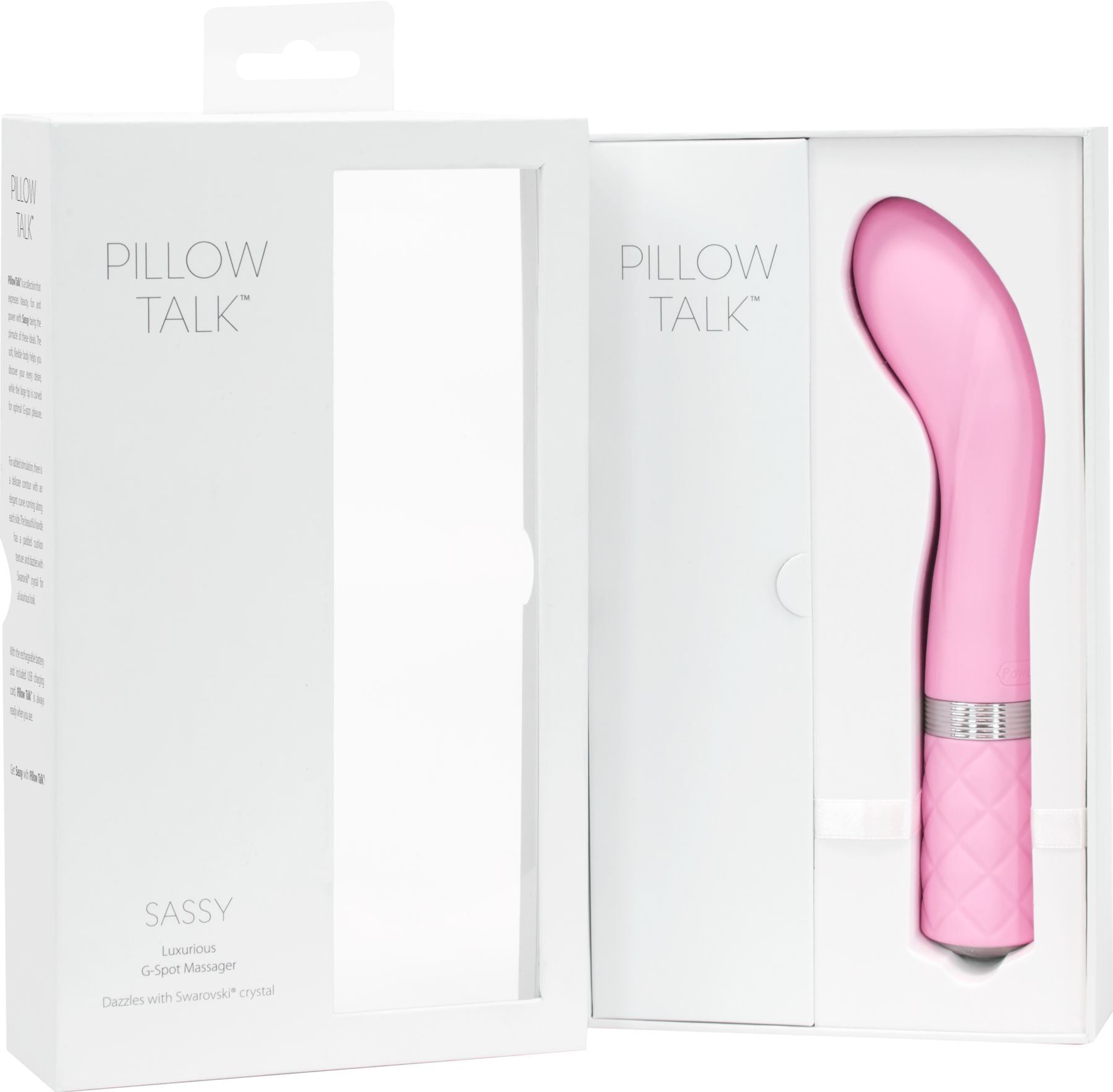 Розкішний вібратор Pillow Talk Sassy з кристалом Сваровські для точки G