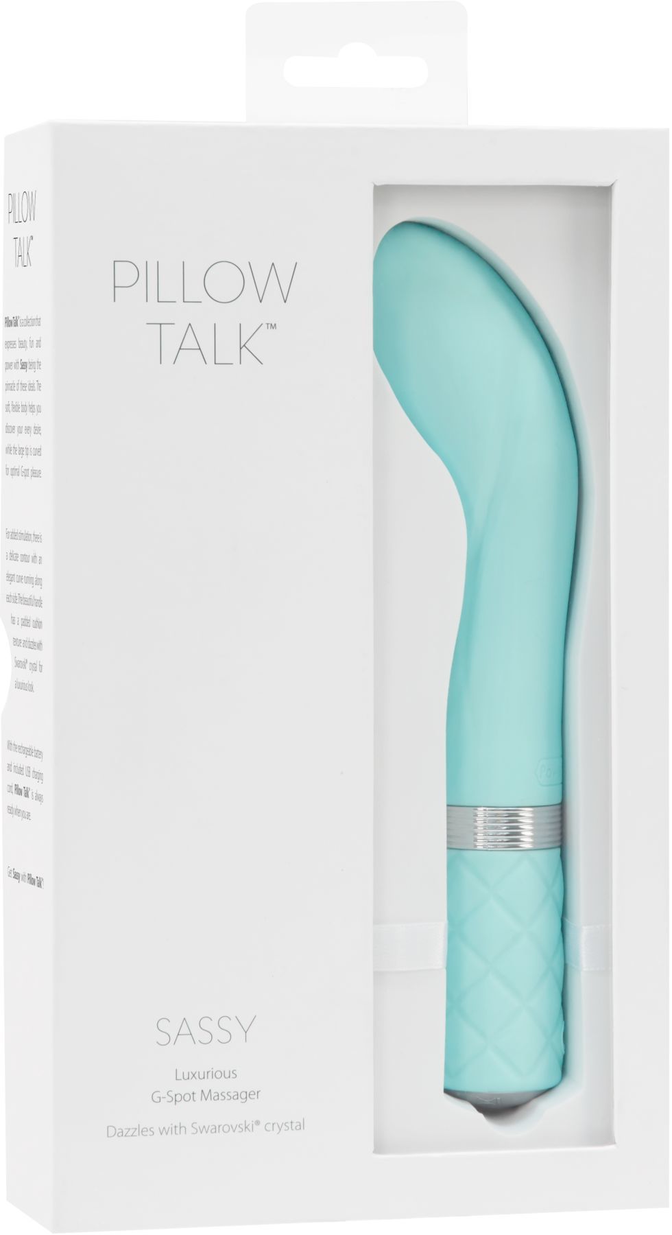 Розкішний вібратор Pillow Talk Sassy з кристалом Сваровські для точки G