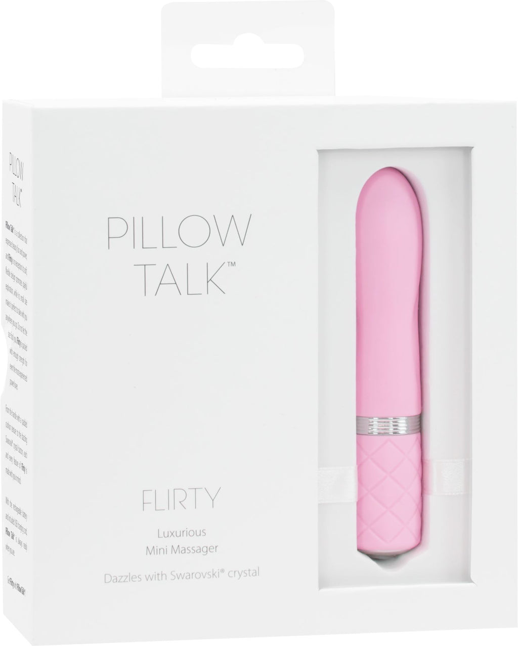 Розкішний вібратор PILLOW TALK Flirty з кристалом Swarovski