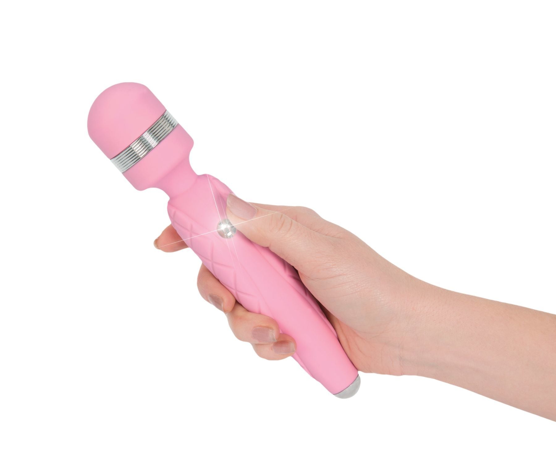 Розкішний вібромасажер PILLOW TALK Cheeky Pink з кристалом Swarovsky