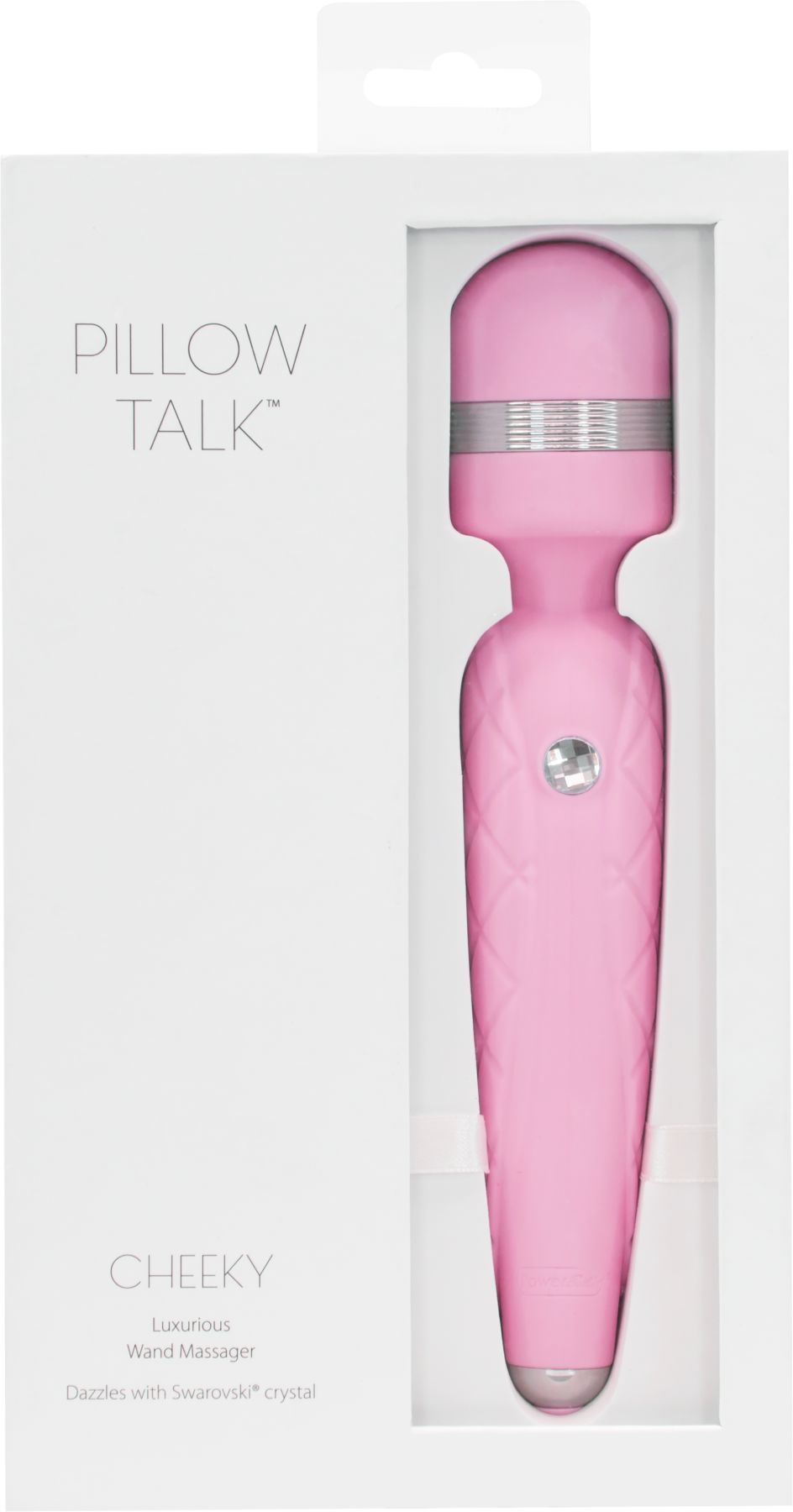 Розкішний вібромасажер PILLOW TALK Cheeky Pink з кристалом Swarovsky