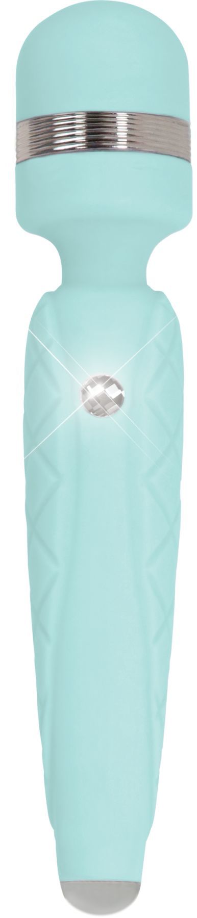 Розкішний вібромасажер PILLOW TALK Cheeky Teal з кристалом Swarovski