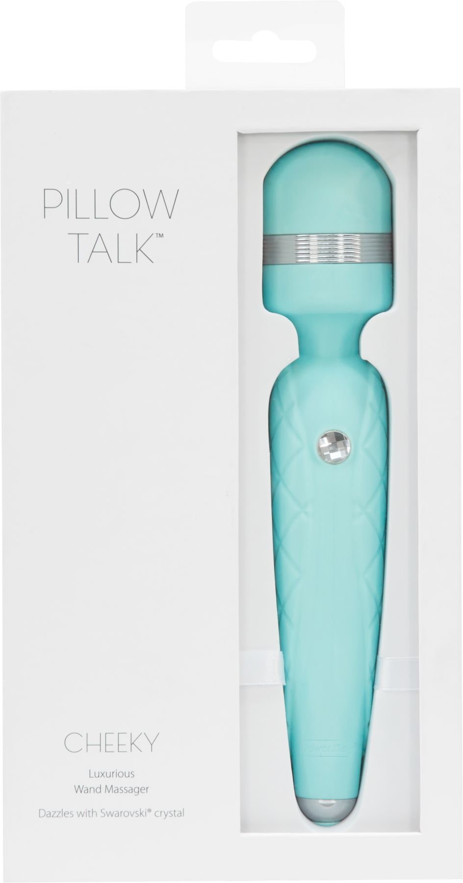 Розкішний вібромасажер PILLOW TALK Cheeky Teal з кристалом Swarovski