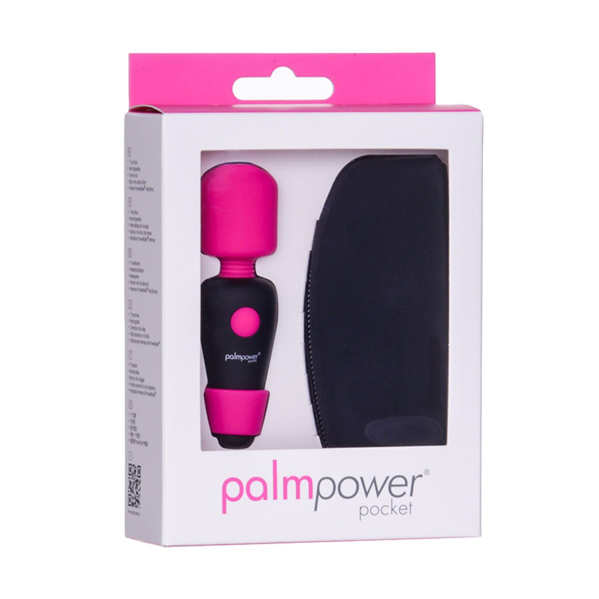 Мінівібромасажер PalmPower Pocket із чохлом на блискавці