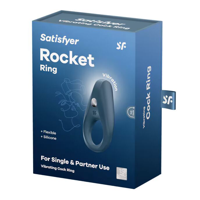 Ерекційне віброкільце Satisfyer Rocket Ring з подовженим стимулятором клітора
