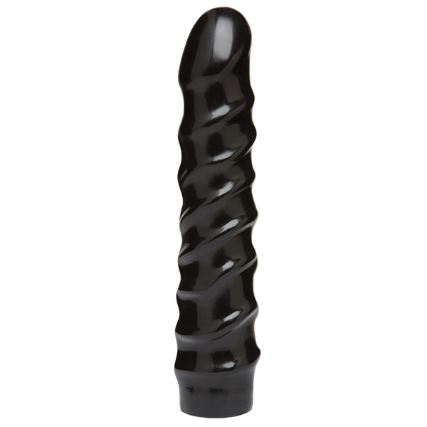 Дилдо Doc Johnson CodeBlack - 8 Inch Raging Vac-U-Lock із стимулювальним рельєфом