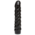 Дилдо Doc Johnson CodeBlack - 8 Inch Raging Vac-U-Lock із стимулювальним рельєфом
