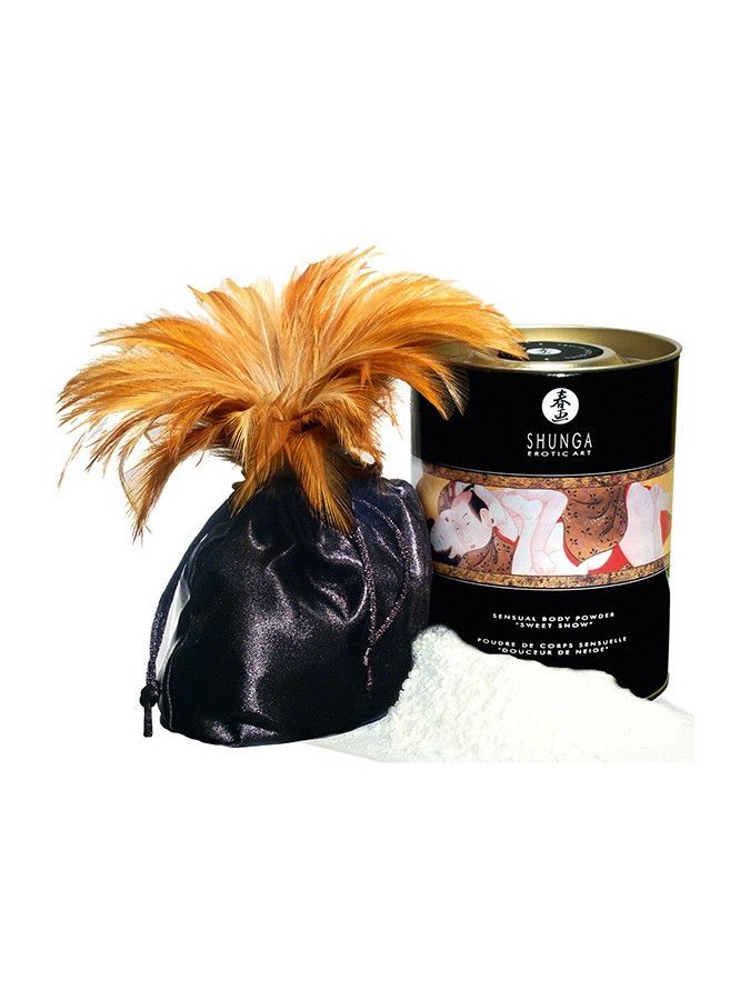 Смачна пудра для оральних пестощів Shunga Sweet Snow Body Powder