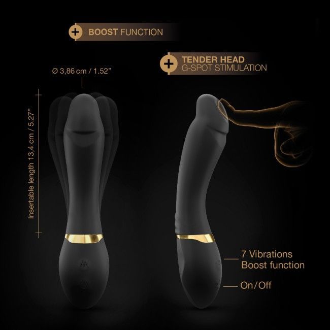 Вібратор Dorcel Tender Spot з гнучким стовбуром і м'яким кінчиком