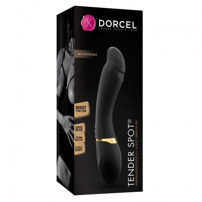 Вібратор Dorcel Tender Spot з гнучким стовбуром і м'яким кінчиком