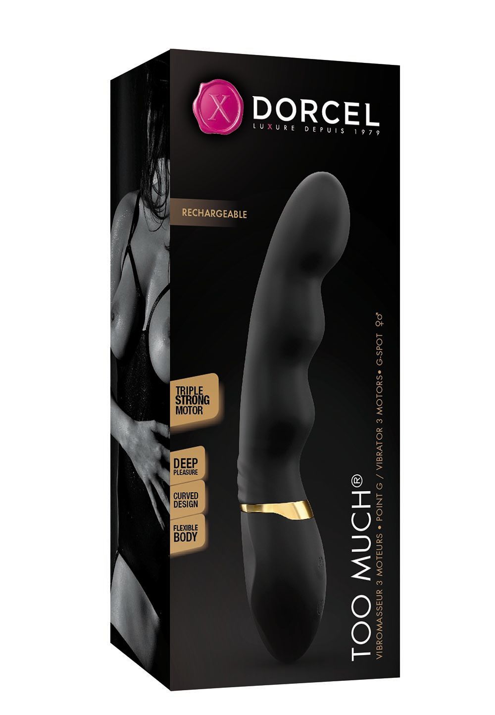 Вібратор ультрастимулювальний Dorcel Too Much Rechargeable