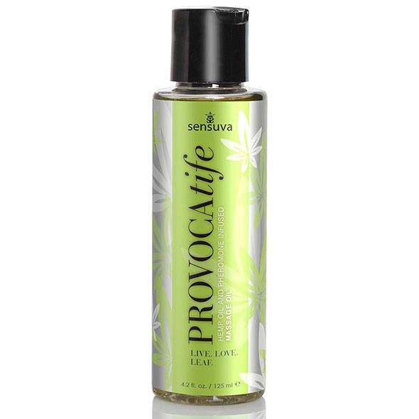 Масажна олія Sensuva: Provocatife Hemp Oil Infused Massage з феромонами і олією конопель
