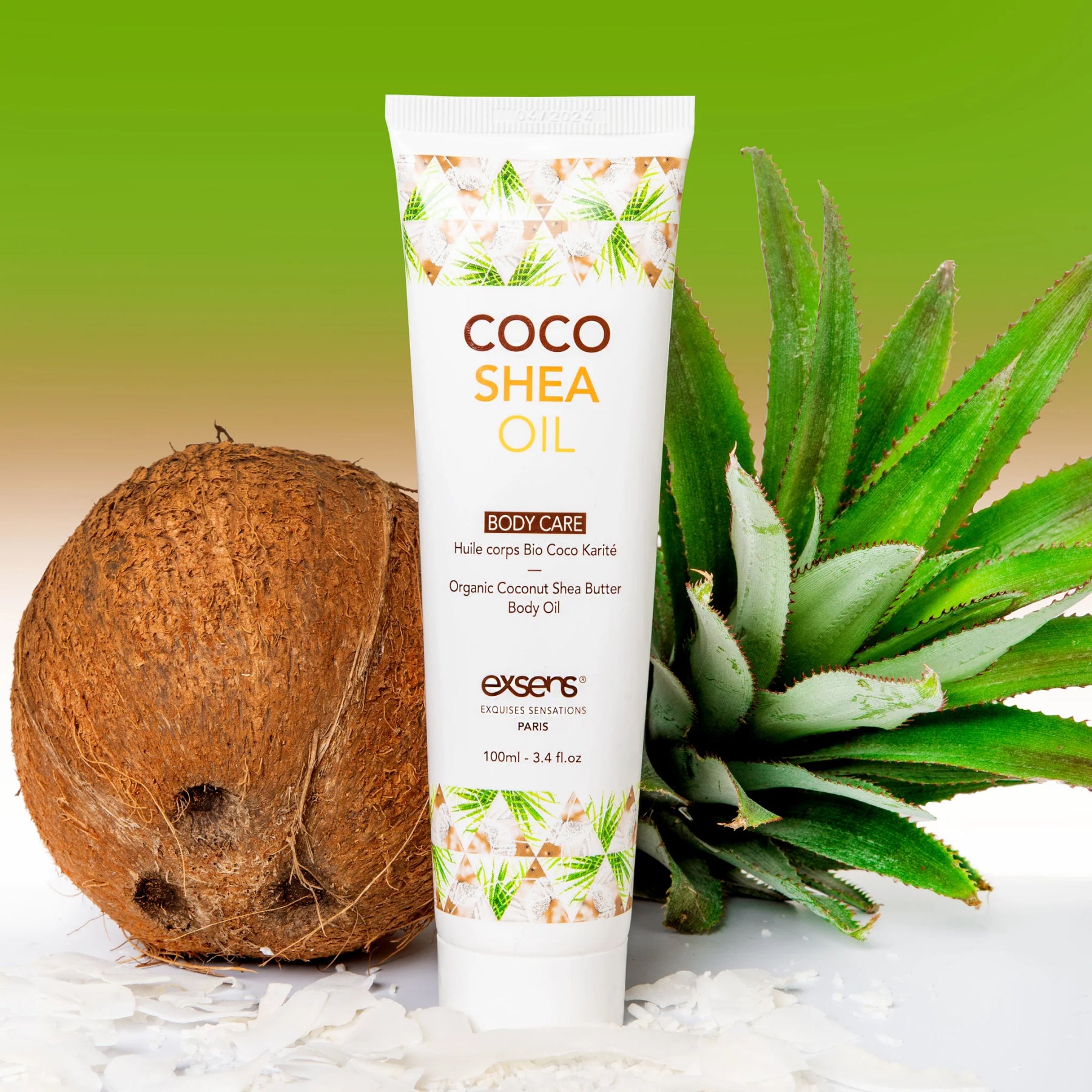 Органічна кокосова олія каріте (ши) для тіла EXSENS Coco Shea Oil
