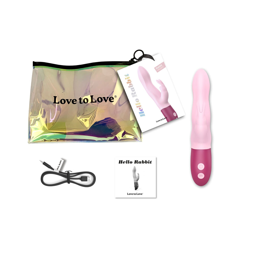 Вібратор-кролик Love To Love Hello Rabbit з гнучким стовбуром і стимуляцією точки G