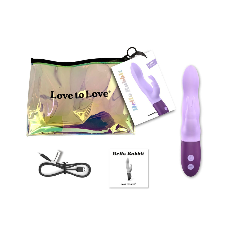 Вібратор-кролик Love To Love Hello Rabbit з гнучким стовбуром і стимуляцією точки G
