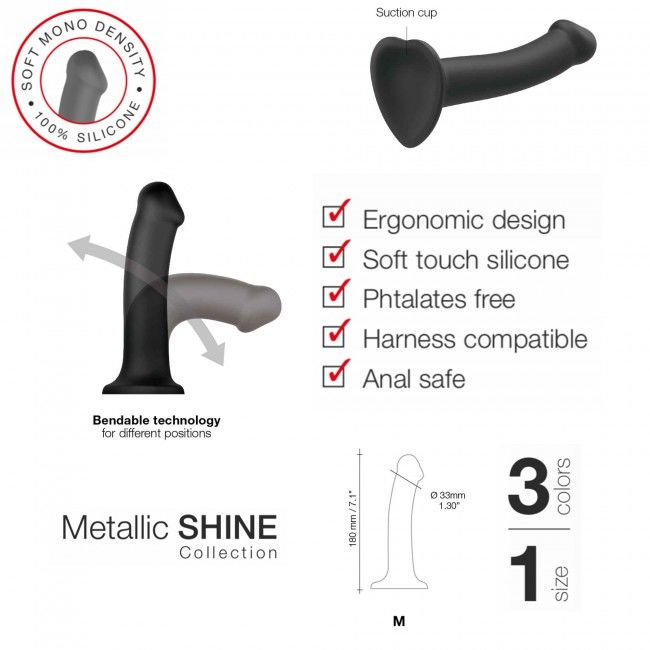 Насадка для страпона Strap-On-Me Mono Density Dildo