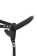 Подвійний страпон з вібрацією Fetish Tentation Vibrating Strap-On with