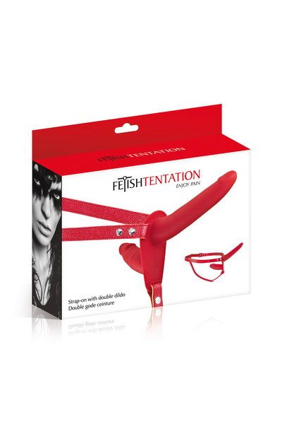 Подвійний страпон Fetish Tentation Strap-On with Double