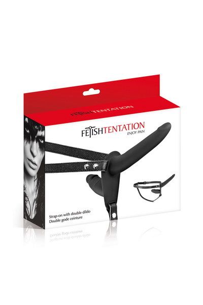 Подвійний страпон Fetish Tentation Strap-On with Double