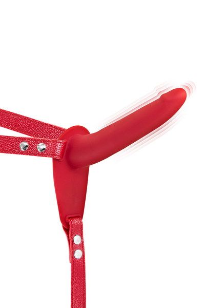 Страпон з вібрацією Fetish Tentation Vibrating Strap-On with