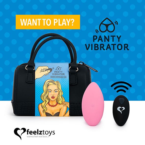 Вібратор в трусики FeelzToys Panty Vibrator з пультом ДК