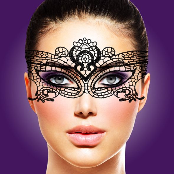 Ажурна маска на обличчя RIANNE S Masque III зі стрічками-зав'язками