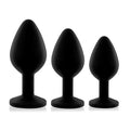 Набір силіконових анальних пробок із кристалом RIANNE S Booty Plug Set