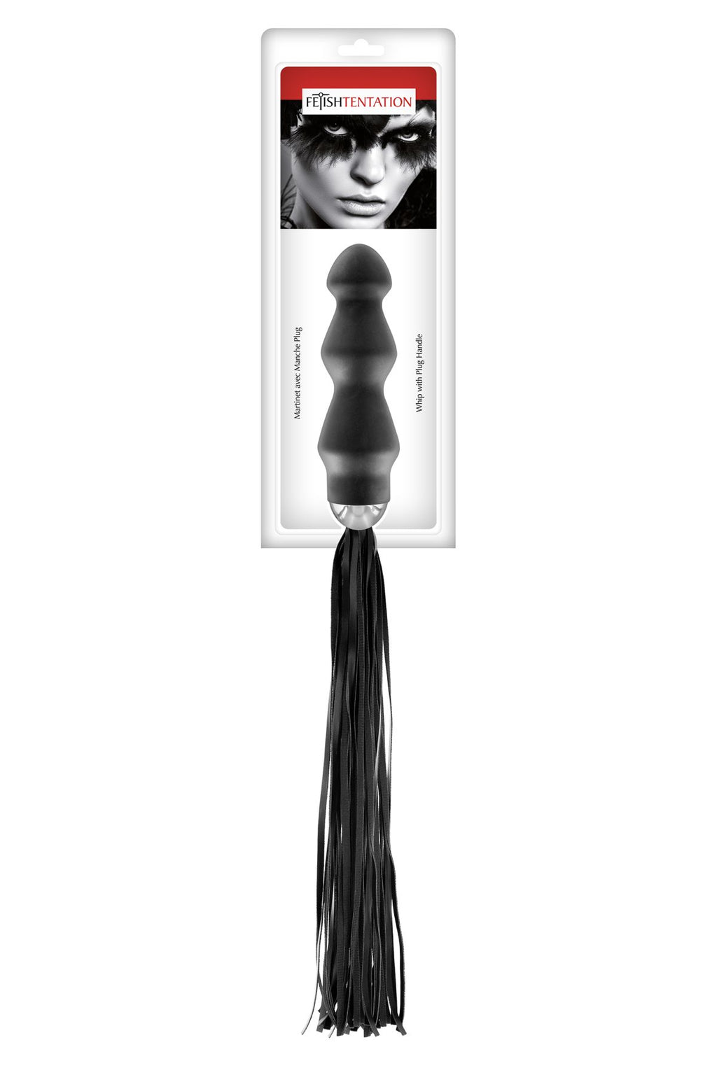 Флогер з ручкою - анальним плагом Fetish Tentation Whip with Plug
